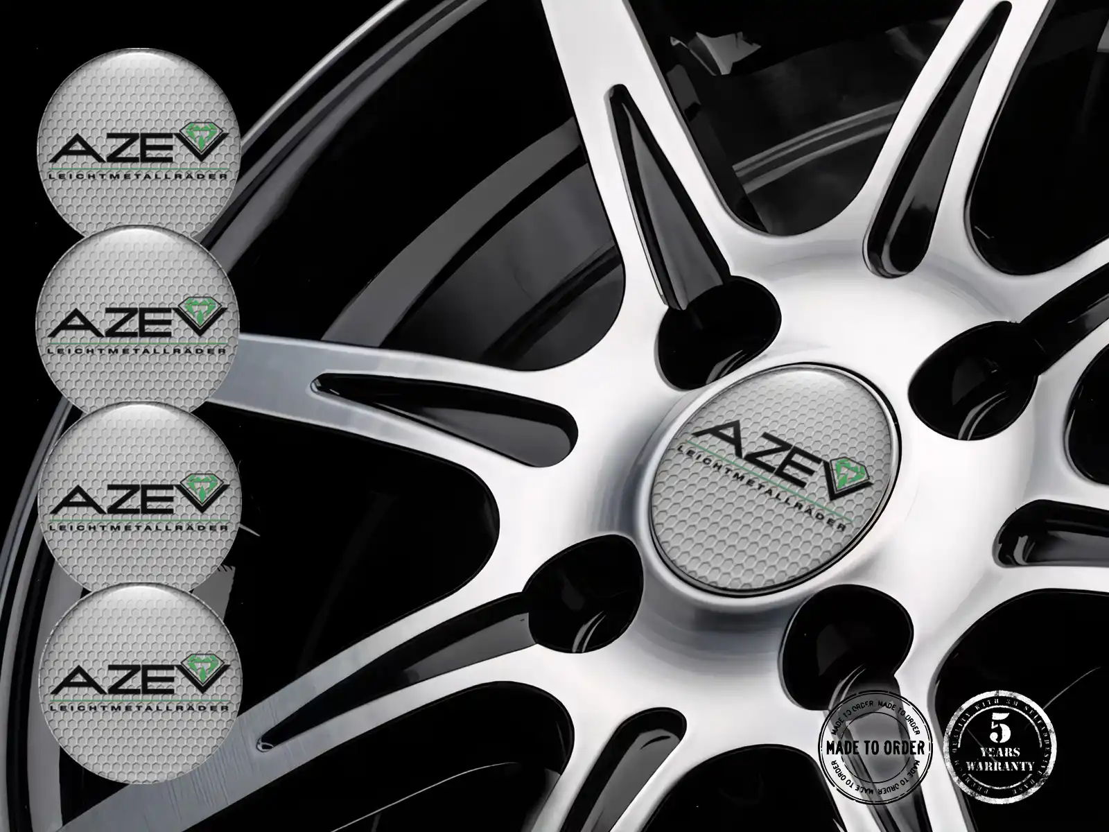 Azev Decalcomania Cerchio Auto Emblemi Alta Qualità